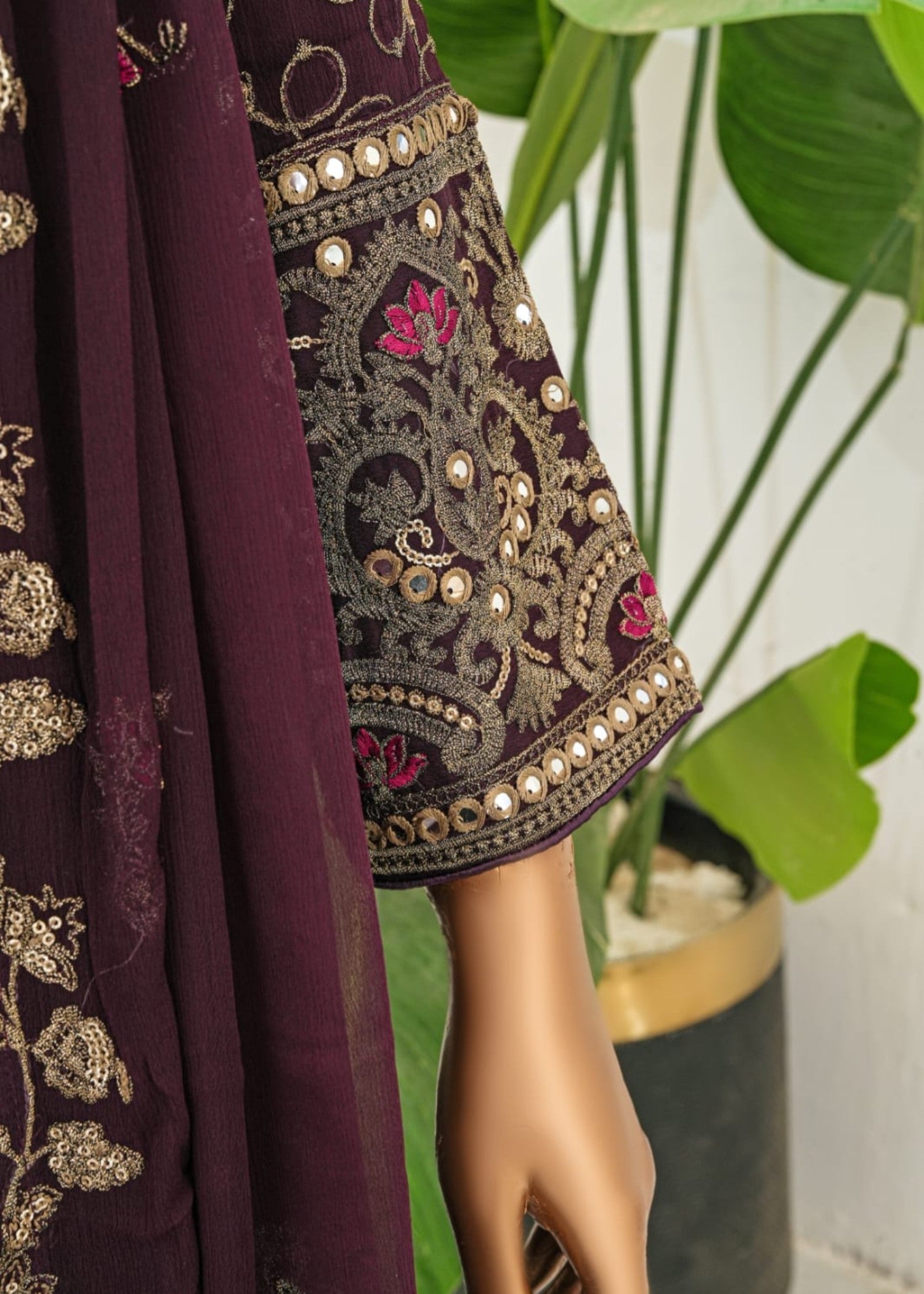 Ahmed Creations RIMSHA PLUM Women 3pcs