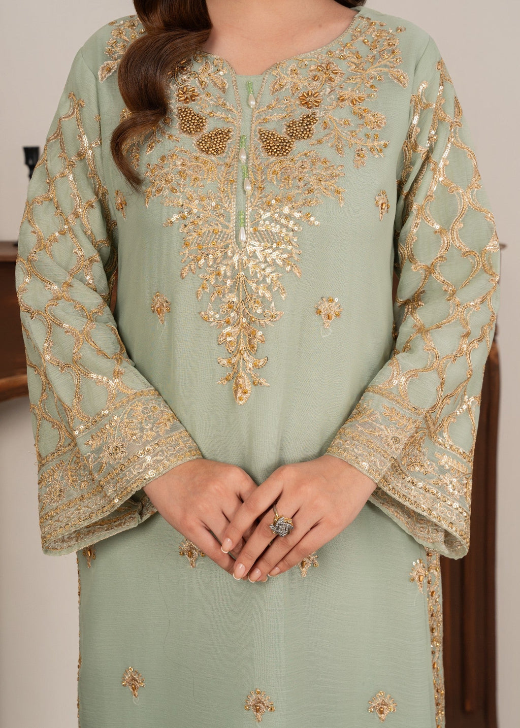 Four Season Boutique MEERUB PASTEL GREEN Women 3pcs