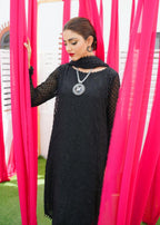 Zarratun. Black Embroidered Women 3pcs