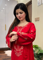 Shefoze Clothing red rose Women 2pcs