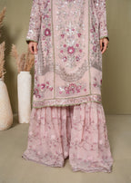 Pehnawa Fashion Dilnoor Pink chiffon Women 3pcs