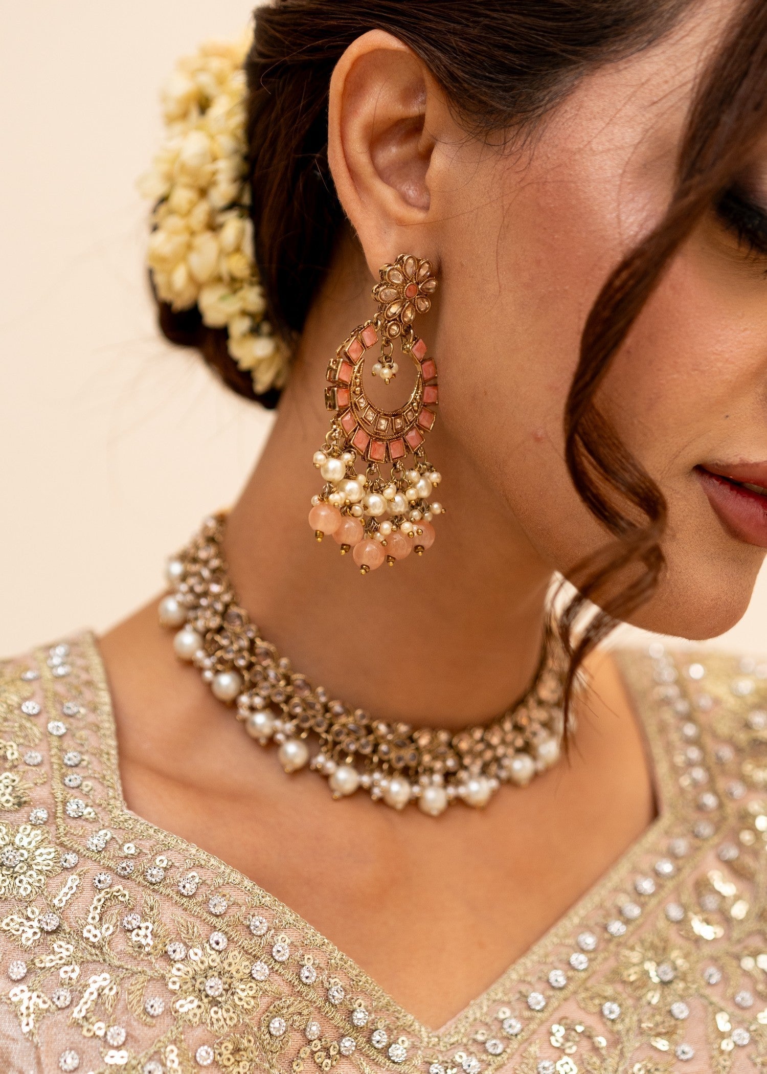 Alyssa Tea Pink suit ALL407 Women 3pcs