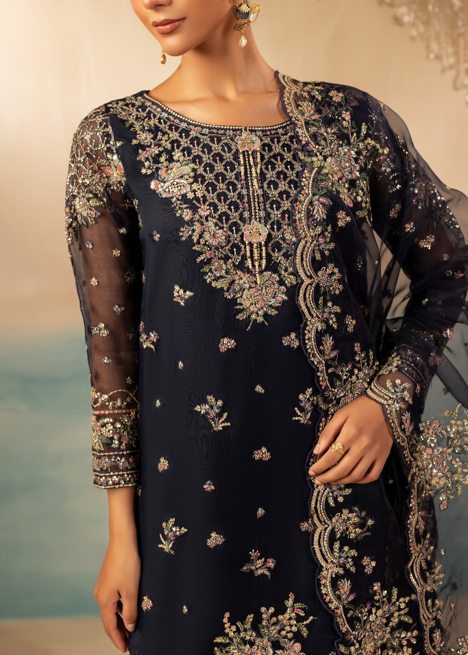 Diara Couture JUGNU DF 44 NAVY BLUE Women 3pcs