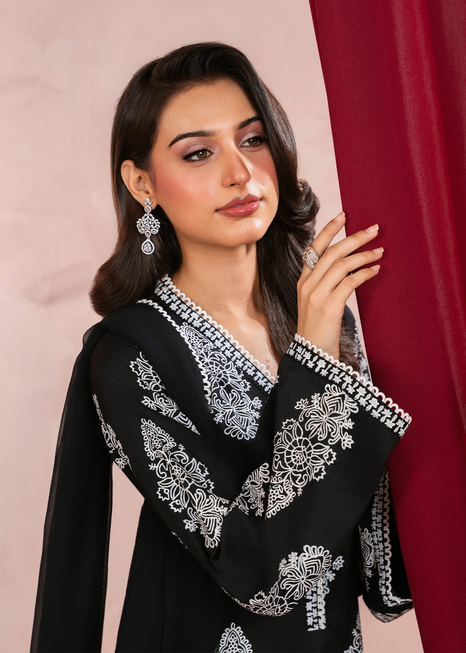 Rang-e-Haya Dew Drop (Black) Women 3pcs