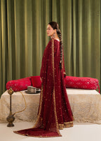 Qasim Anwer By Chandni Bridals MAHSATI (MAROON) Women 3pcs