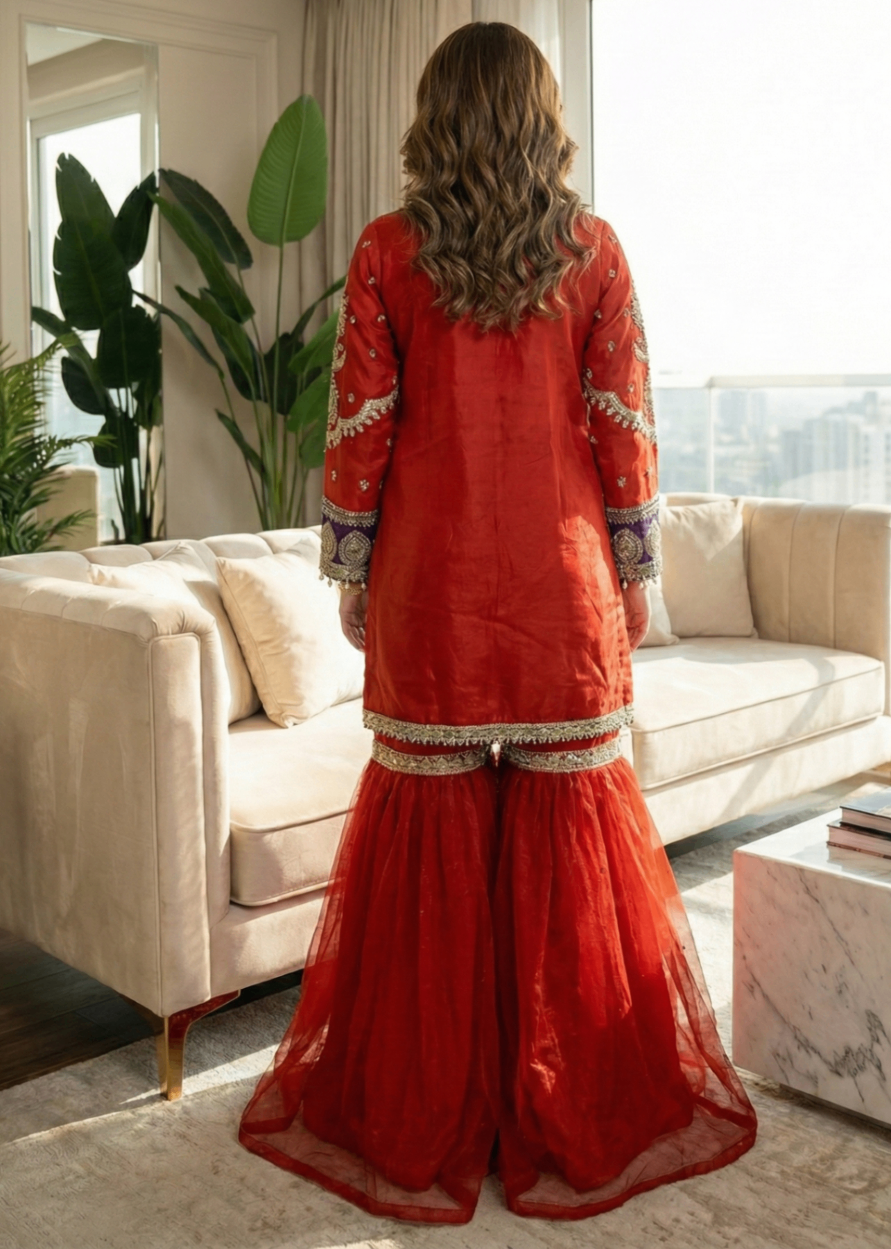 Diara Couture ZONAISHA UA 01 RED Women 3pcs