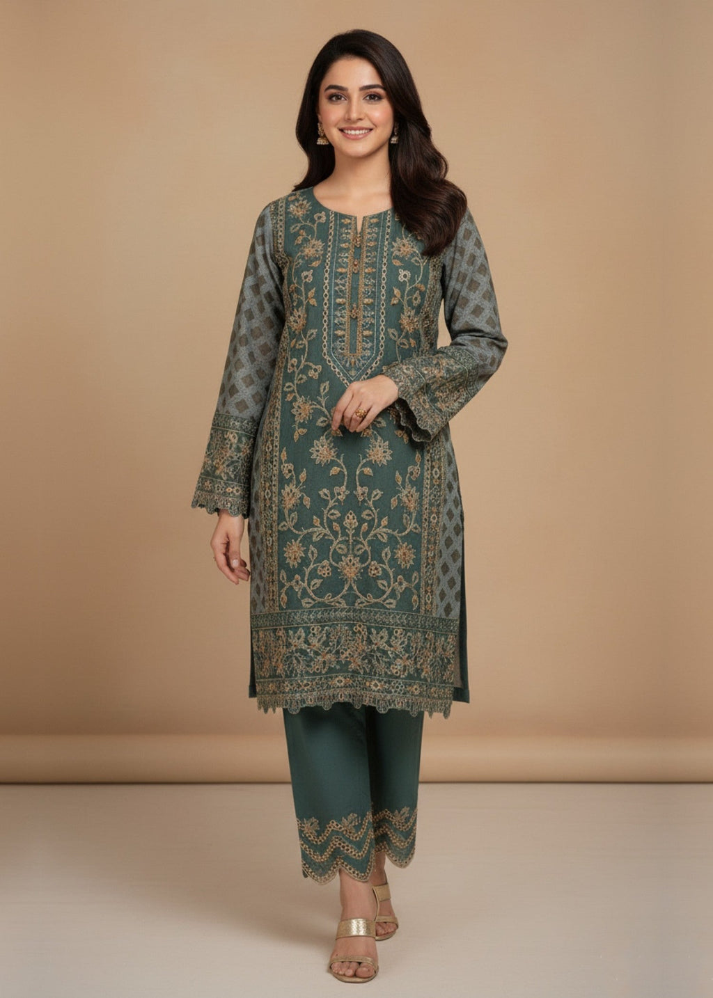 Diara Couture HANIA US 519 GREEN Women 3pcs