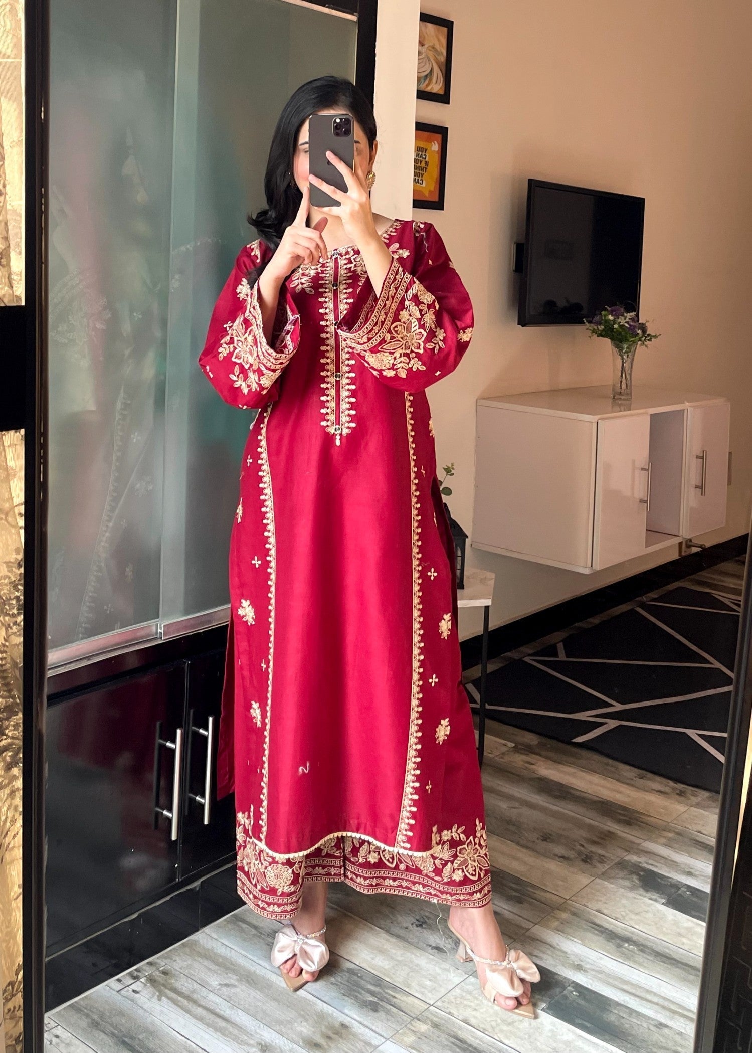 Tehzeeb Libas SAJNI EMBROIDERED Women 2pcs