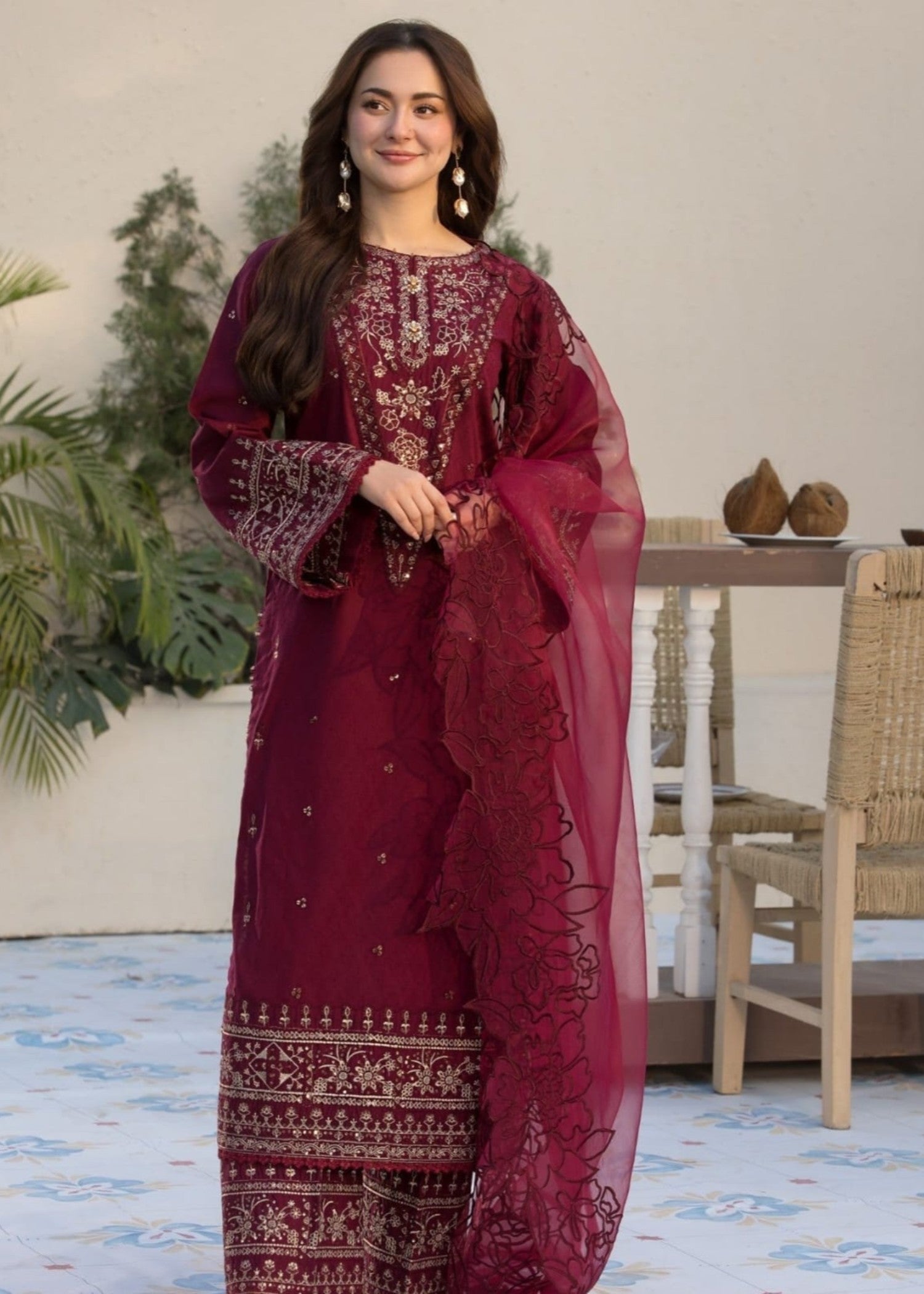 Tehzeeb Libas ZAREEN EMBROIDERED Women 3pcs