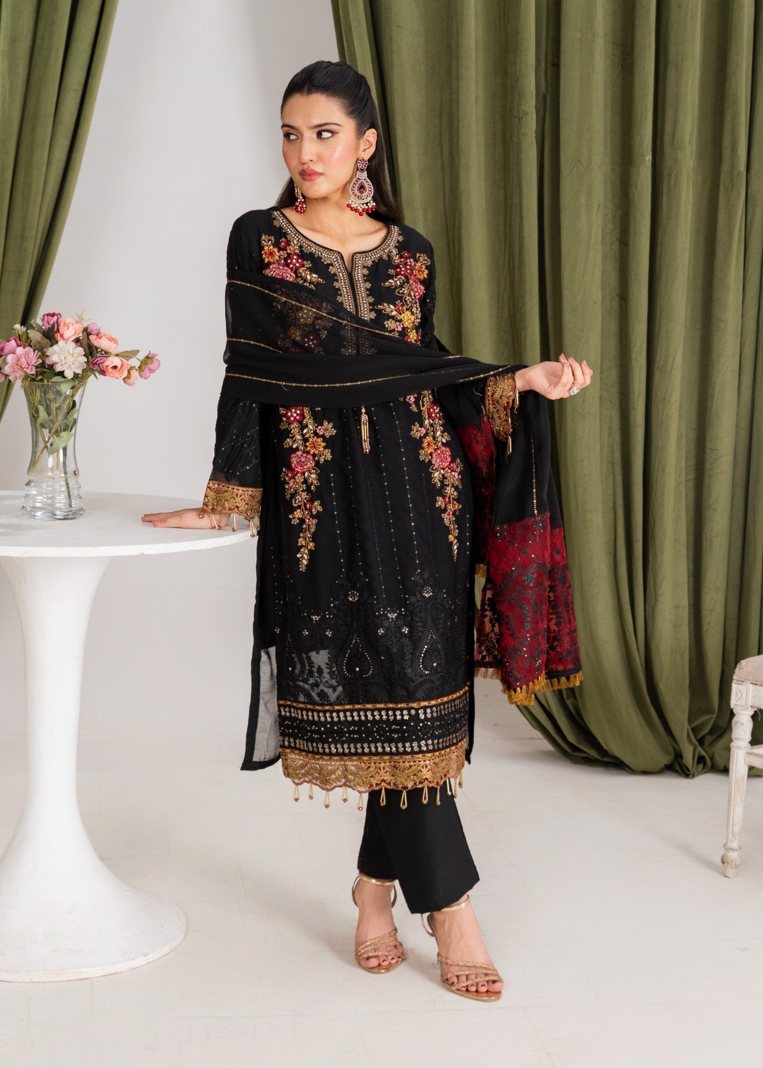 Four Season Boutique MHENAZ BLACK Women 3pcs
