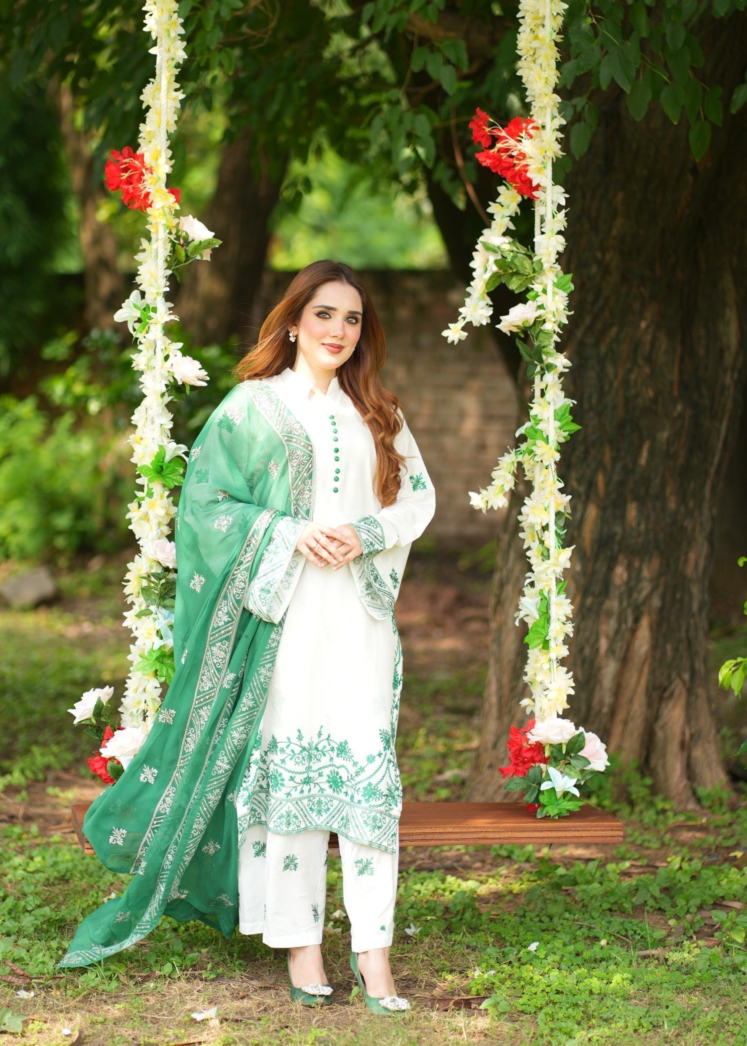 Rungrez Azaadi Ethnic Lawn outfit Women 3pcs