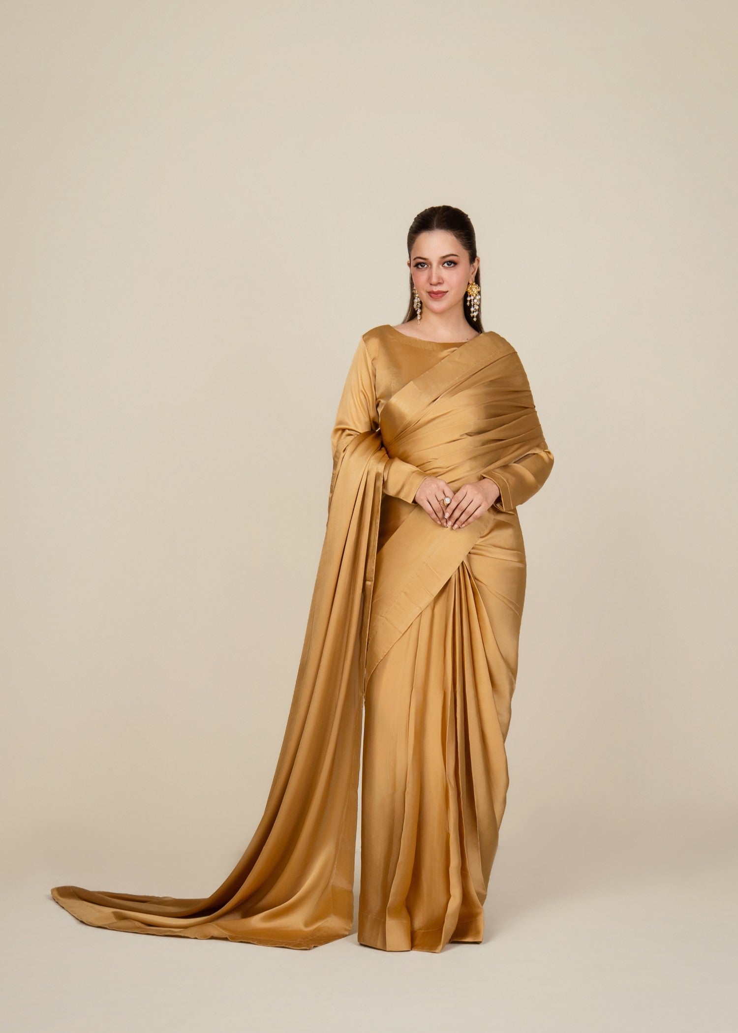 Culaccino Saree Studio Dusk Gold Women 2pcs