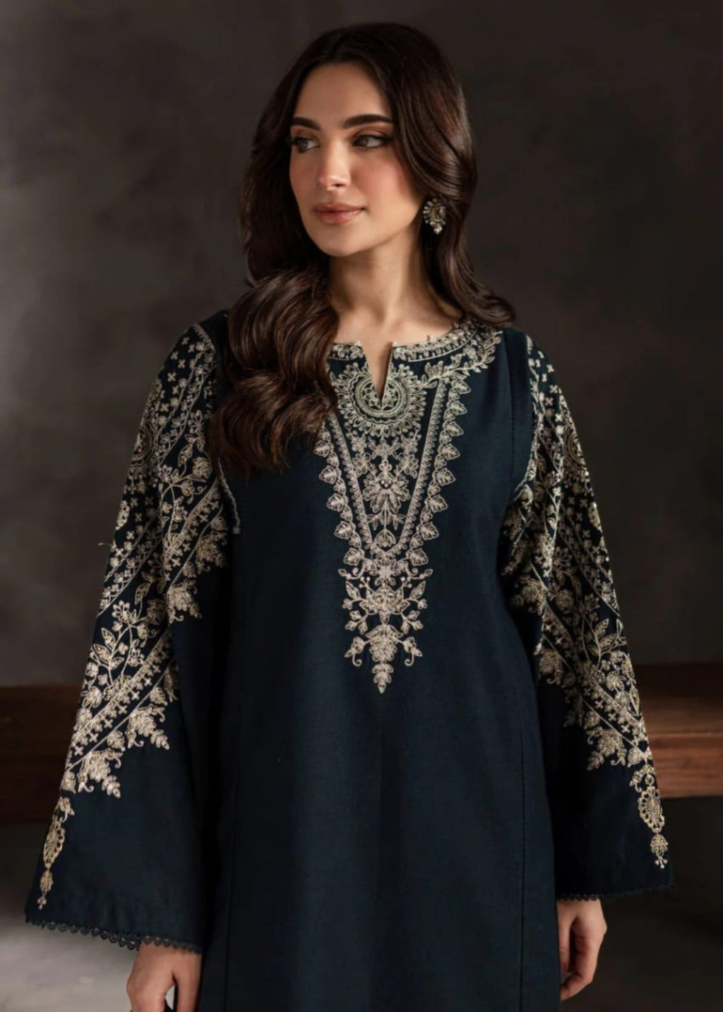 Zeenat & Zoha Navy Blend Women 2pcs