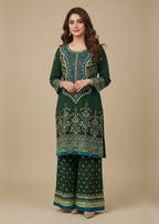 Diara Couture ZEENAT US 595 BOTTLE GREEN Women 3pcs