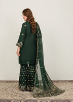 Four Season Boutique MAHAJABEEN BOTTLE GREEN Women 3pcs