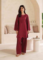 Garnet Clothing Burgundy Women 2pcs