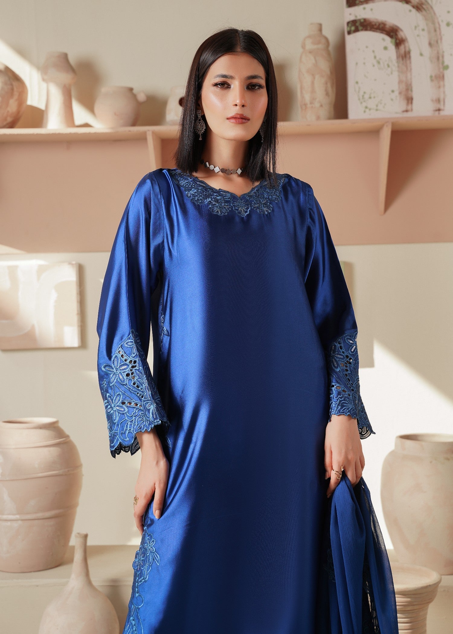 Rangoon Clothing Neel Zar Silken Women 3pcs