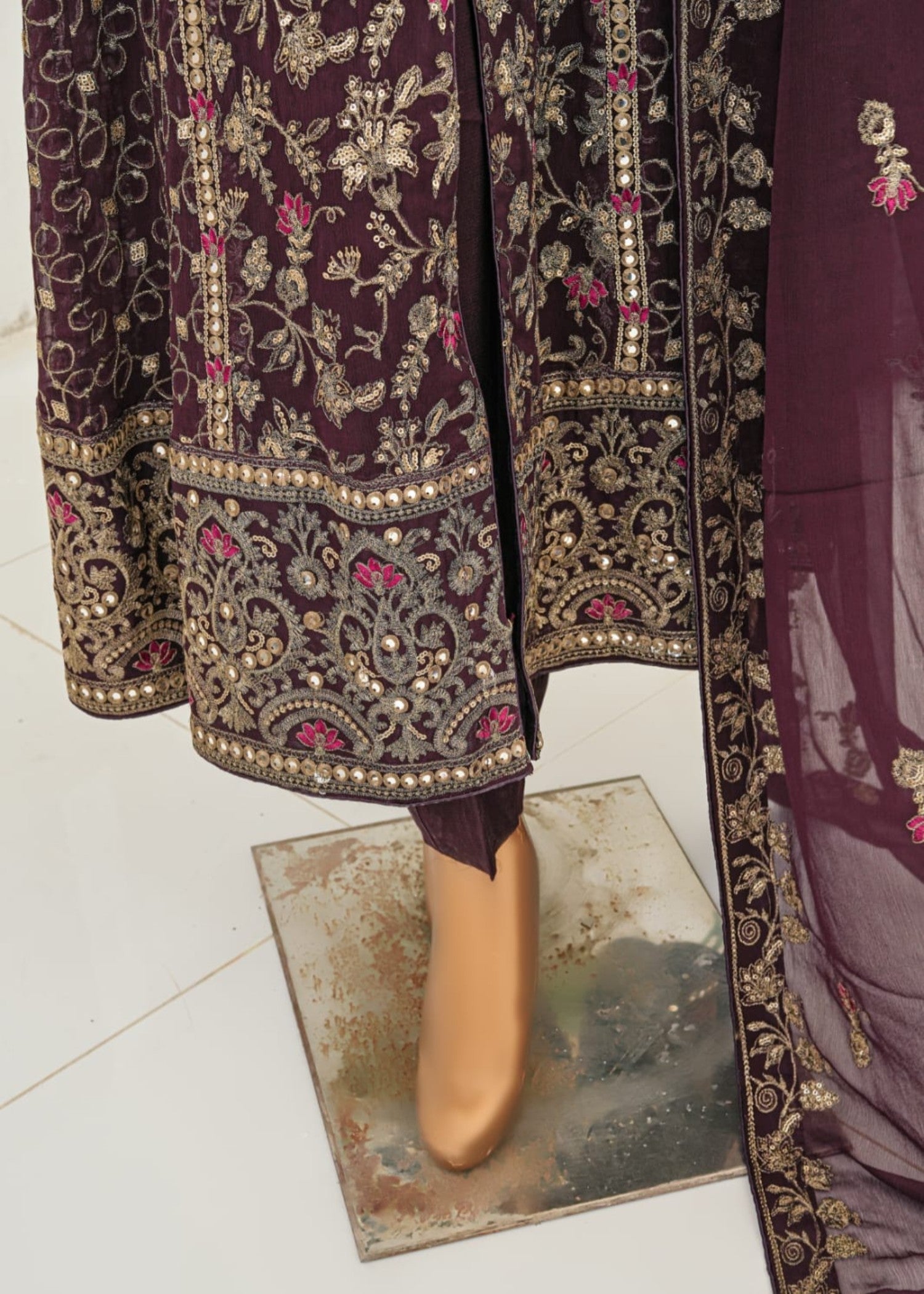 Ahmed Creations RIMSHA PLUM Women 3pcs