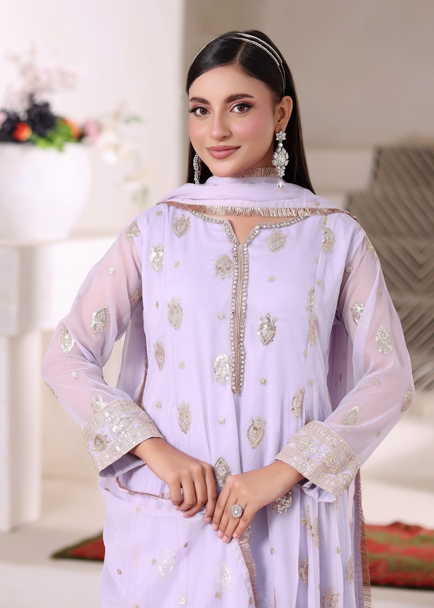 Abaan Zohan Raunak Light Lilac Women 3pcs