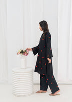 Stylish Collection PETAL EMBROIDERED FARSHI Women 2pcs