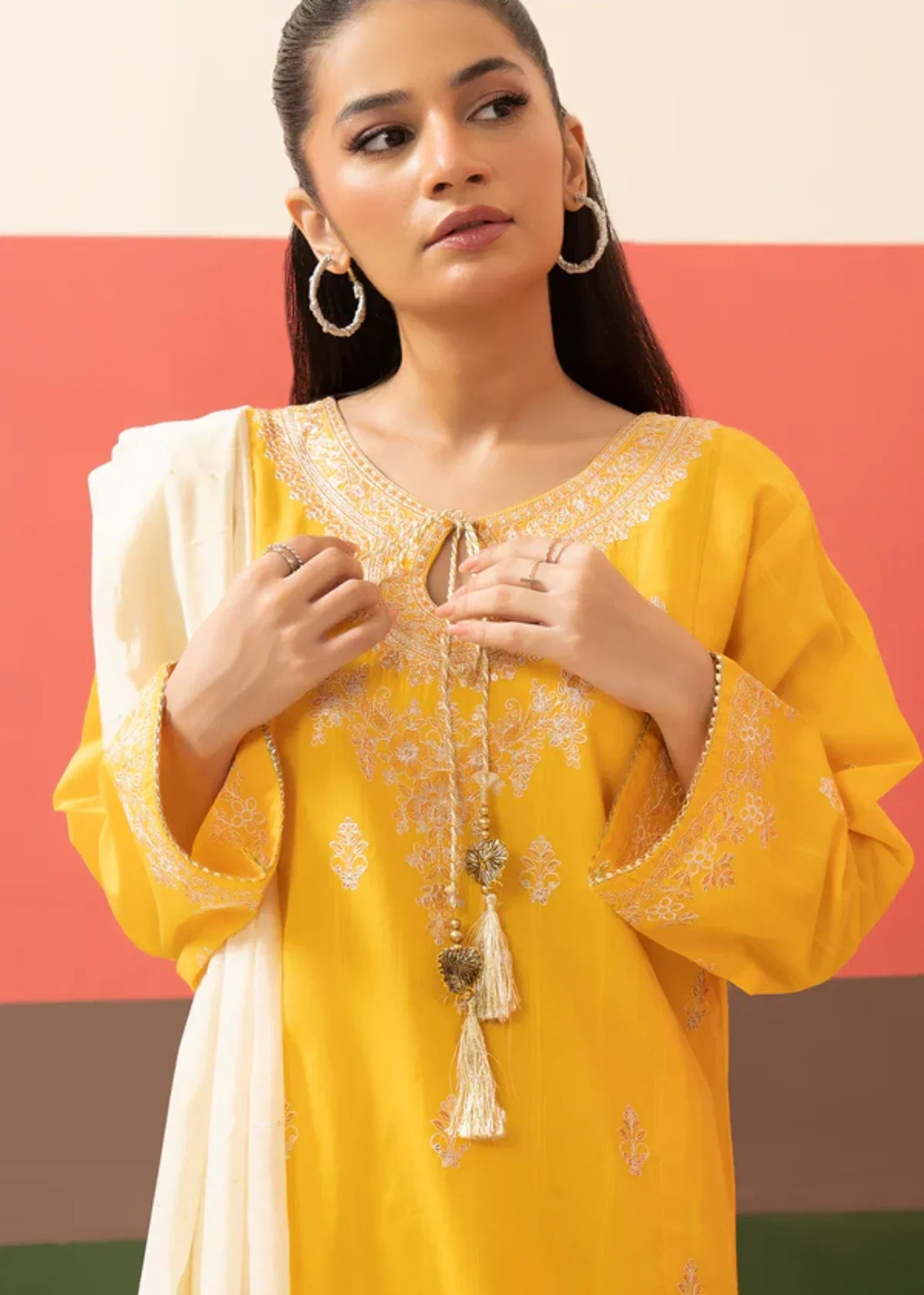 Zellbury Embroidered Kurta Dupatta Trouser WPS2531631 Women 3pcs