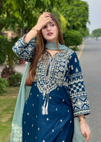 Tehzeeb Libas ZARA EMBROIDERED Women 3pcs