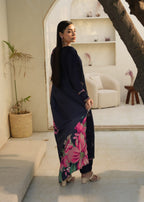 Designer Rack linen embraided blue Women 3pcs