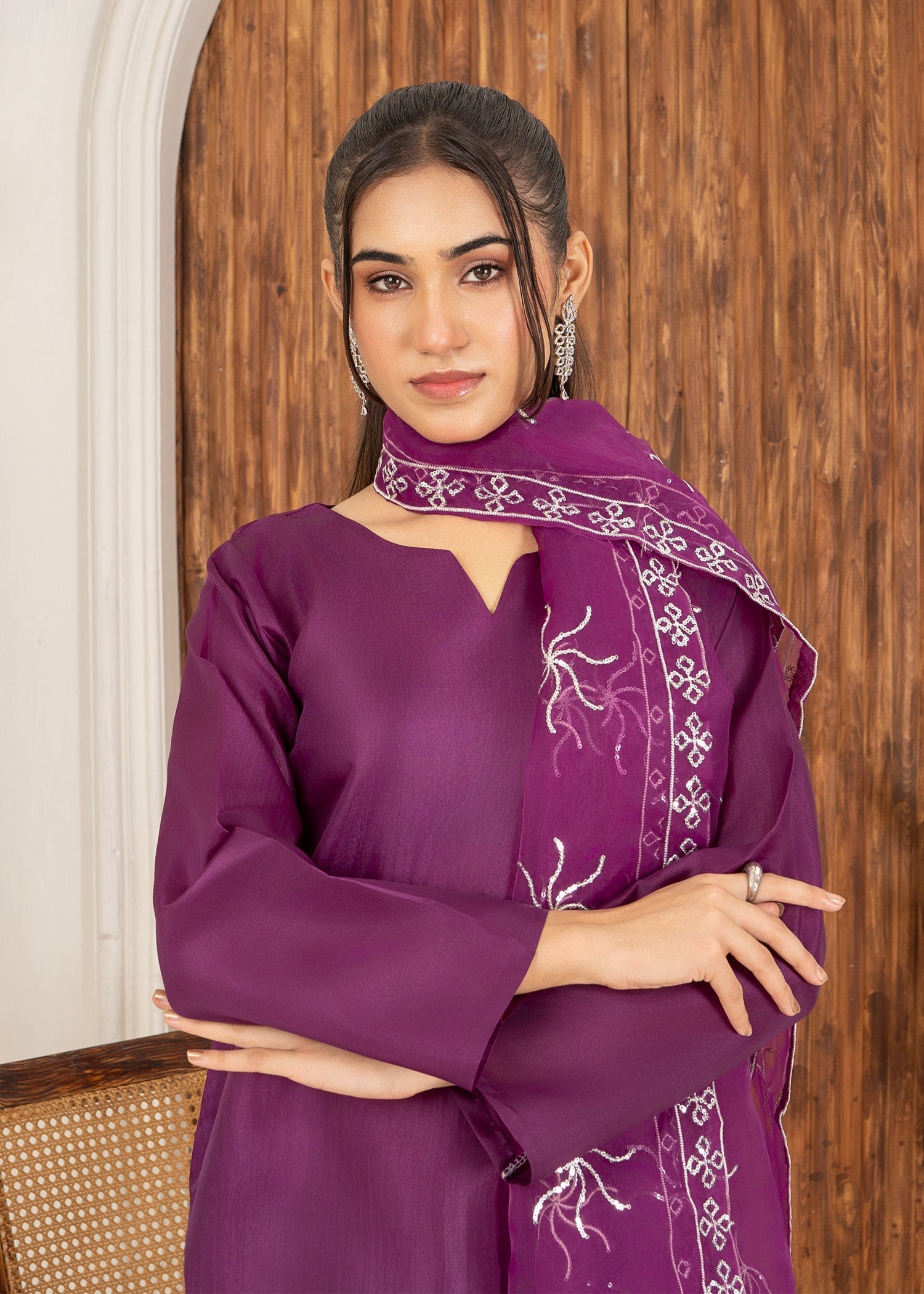 Aster Farshi Shalwar Desert Rose Women 3pcs