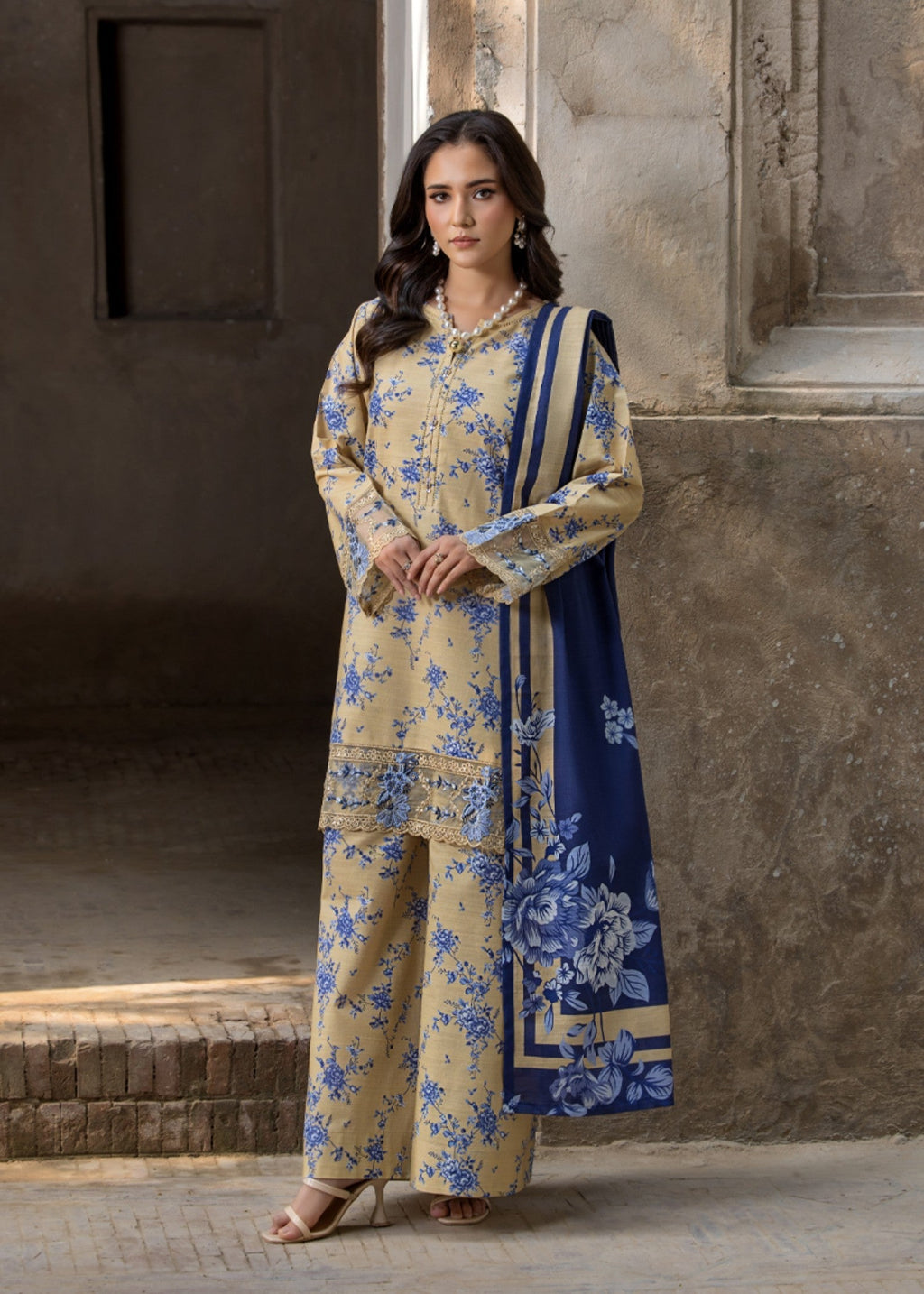 Bin Tayyab BT006513 LMN CRM Women 3pcs