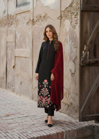 Saifron Diya Black Women 3pcs