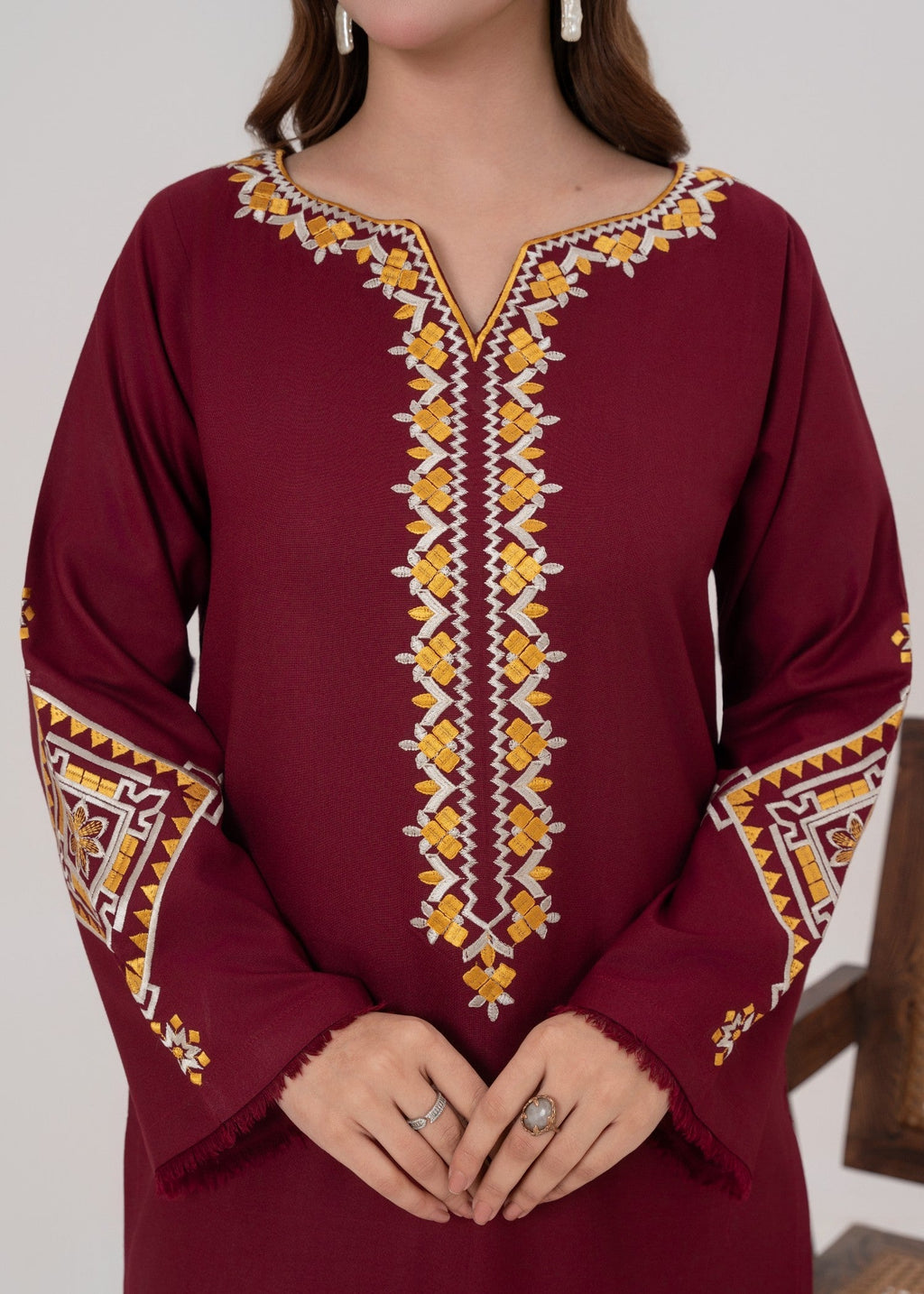 Naqash Maroon Women 2pcs