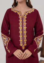 Naqash Maroon Women 2pcs