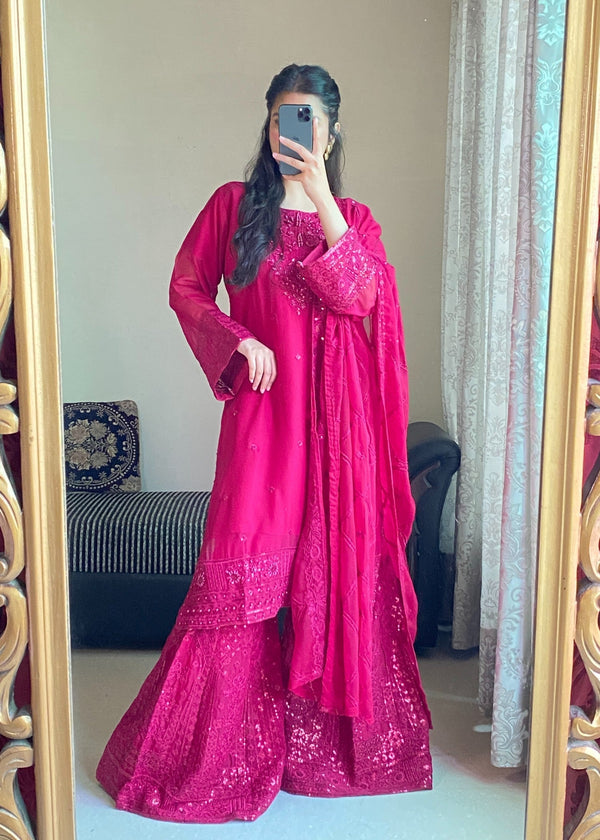 Four Season Boutique AABROOH HOTPINK Women 3pcs