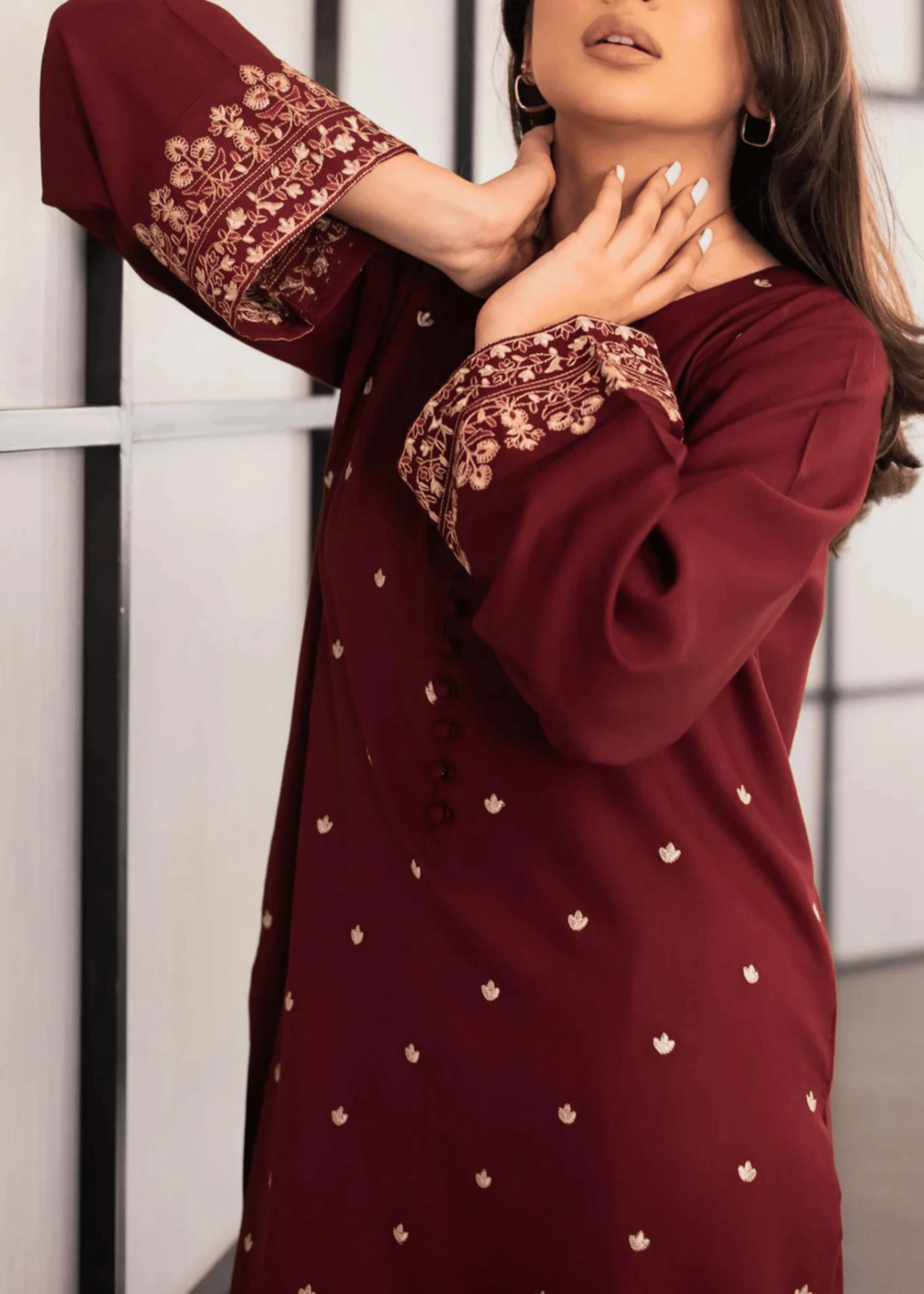 Rosyribbons Garnet Stitched Women 2pcs