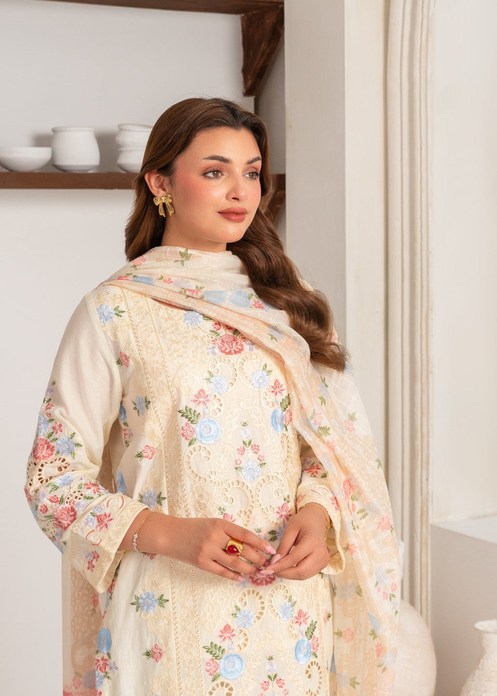 Sahibas By Mirza Vohra White Women 3pcs