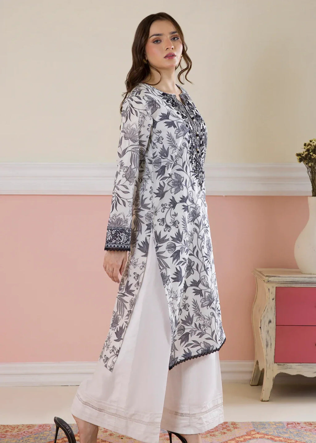 Zellbury WPS2512074 Off White Women 1pcs