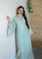 Inaaya Fashion Sajal Grey Women 3pcs