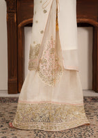 Four Season Boutique HASEEN PLAZZO CREAM Women 3pcs