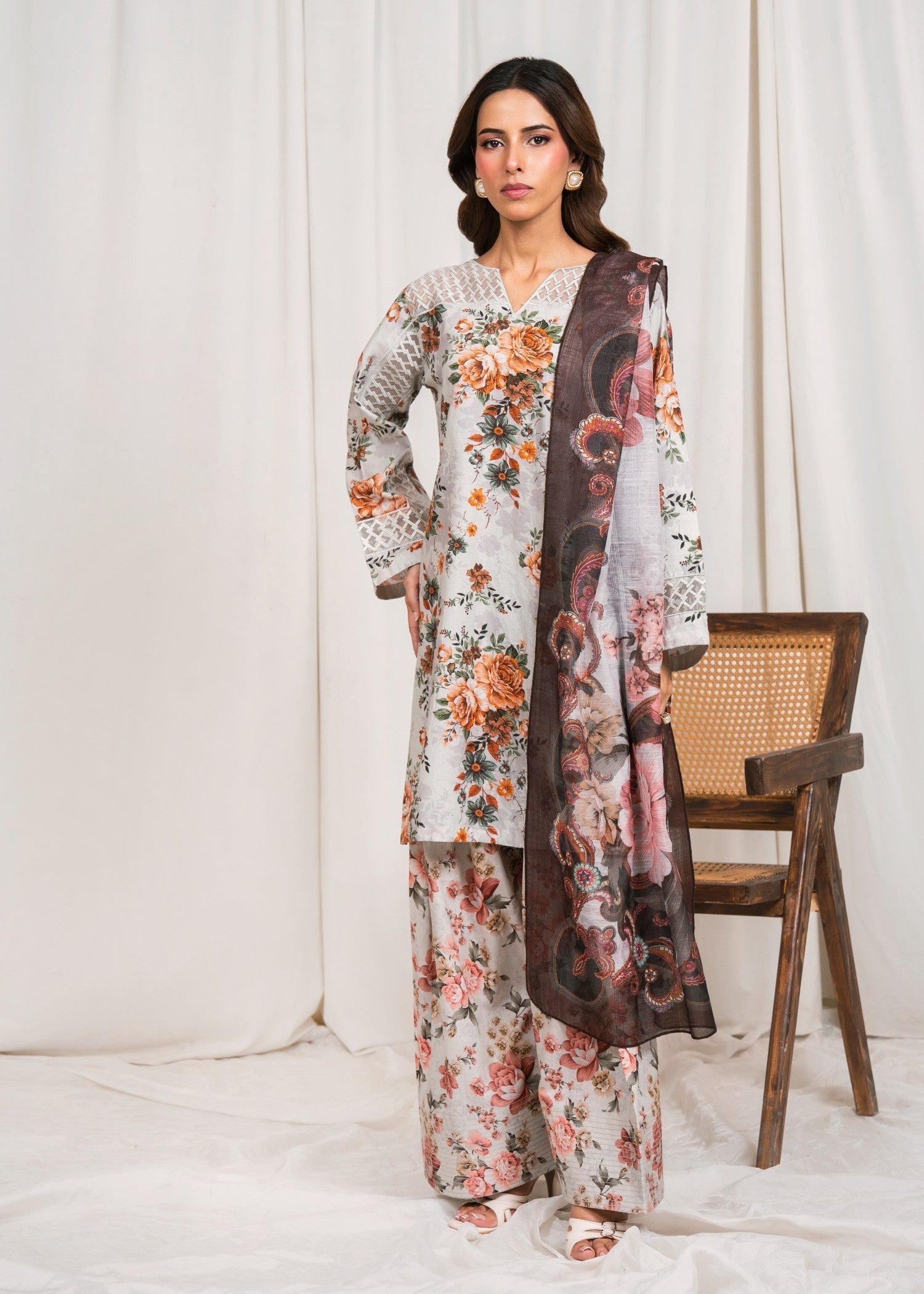 Sahibas By Mirza Mahpara Grey Women 3pcs
