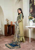 Pehnawa By Bin Akram’s Olive Aura Pret | Chiffon Kurta Set Women 3pcs