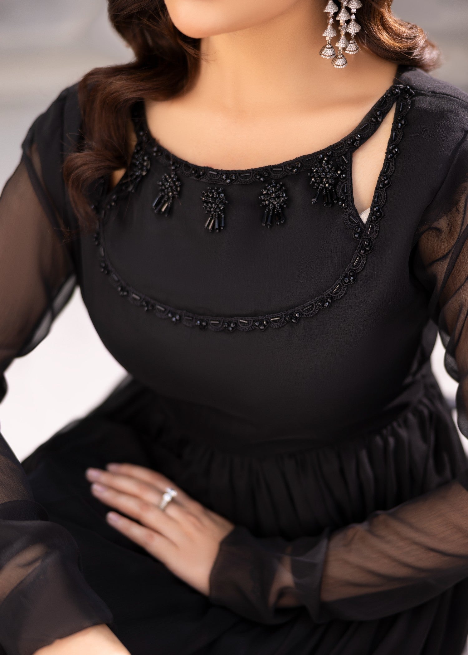 Alyssa BLACK MAXI ALM03 Women 2pcs