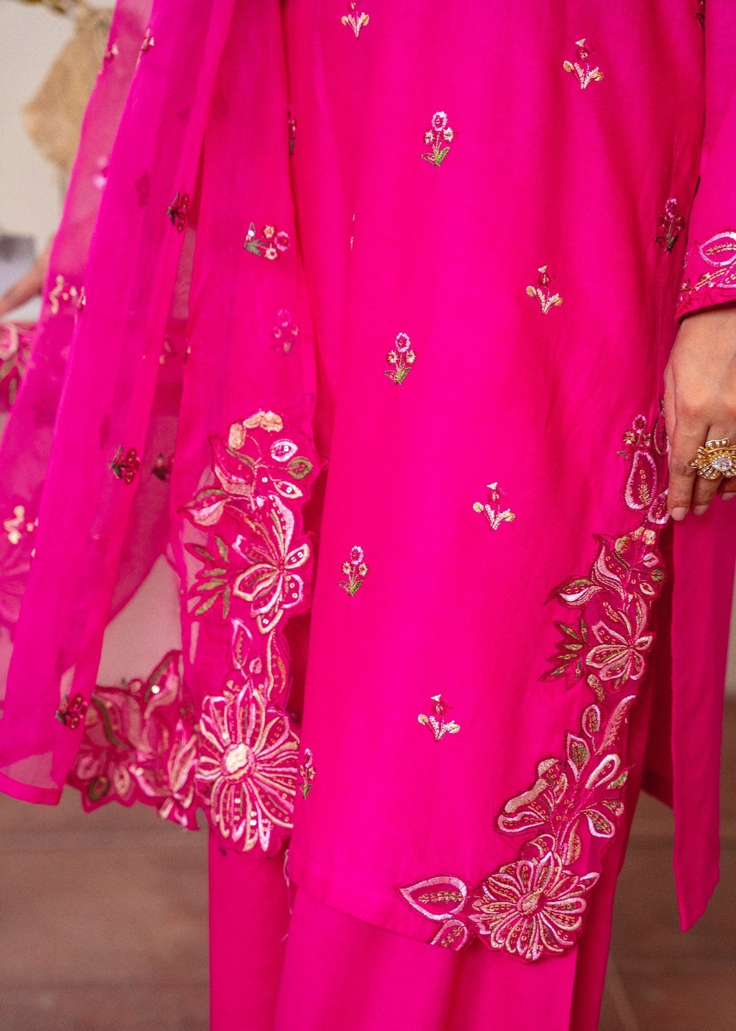 Preetpret Pink Flower Women 3pcs