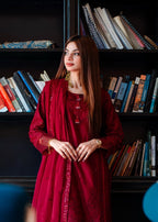 Suits By Sadia Maroon marvel Women 3pcs
