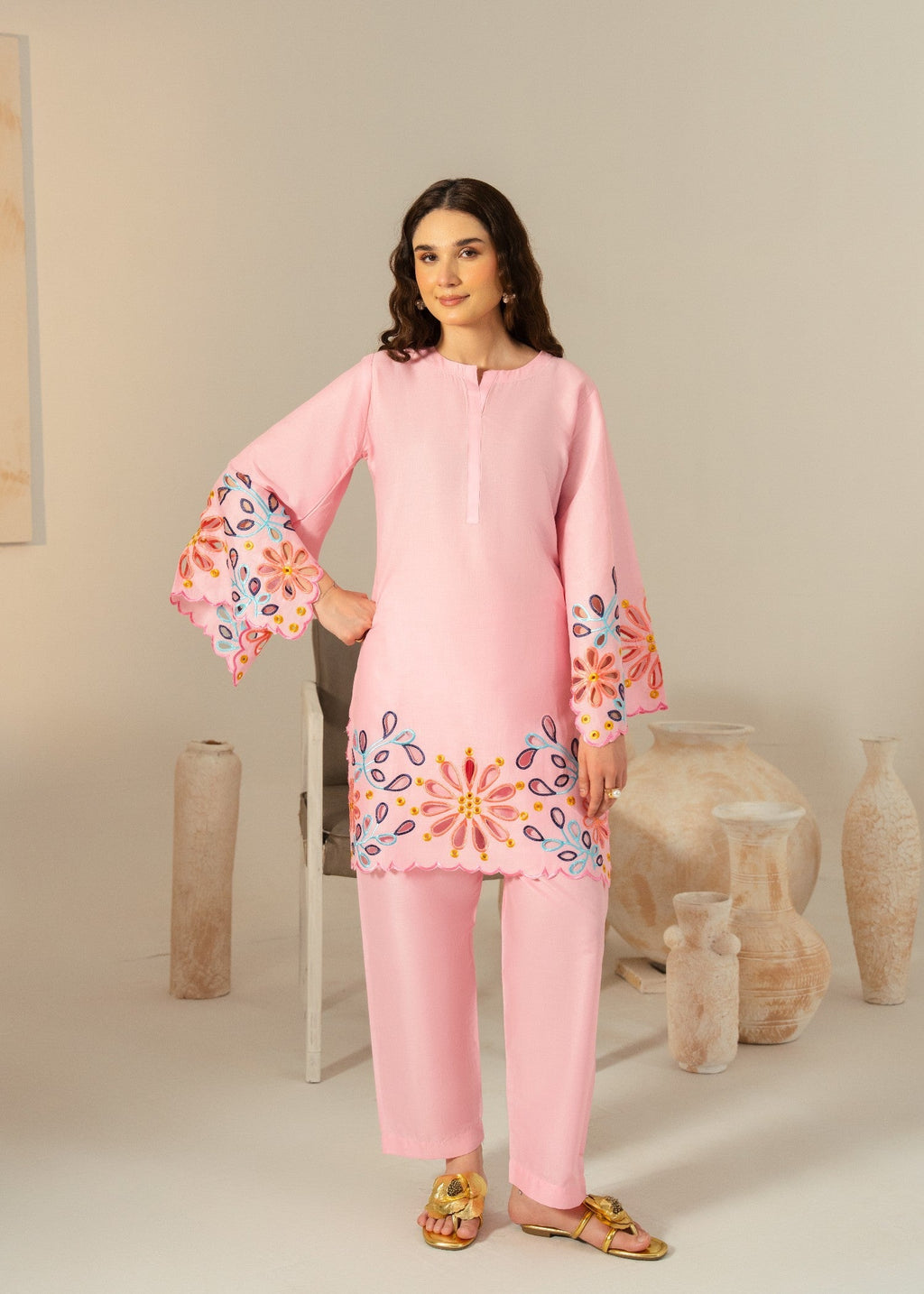 Chaudhary Arts Grace Pink Women 2pcs