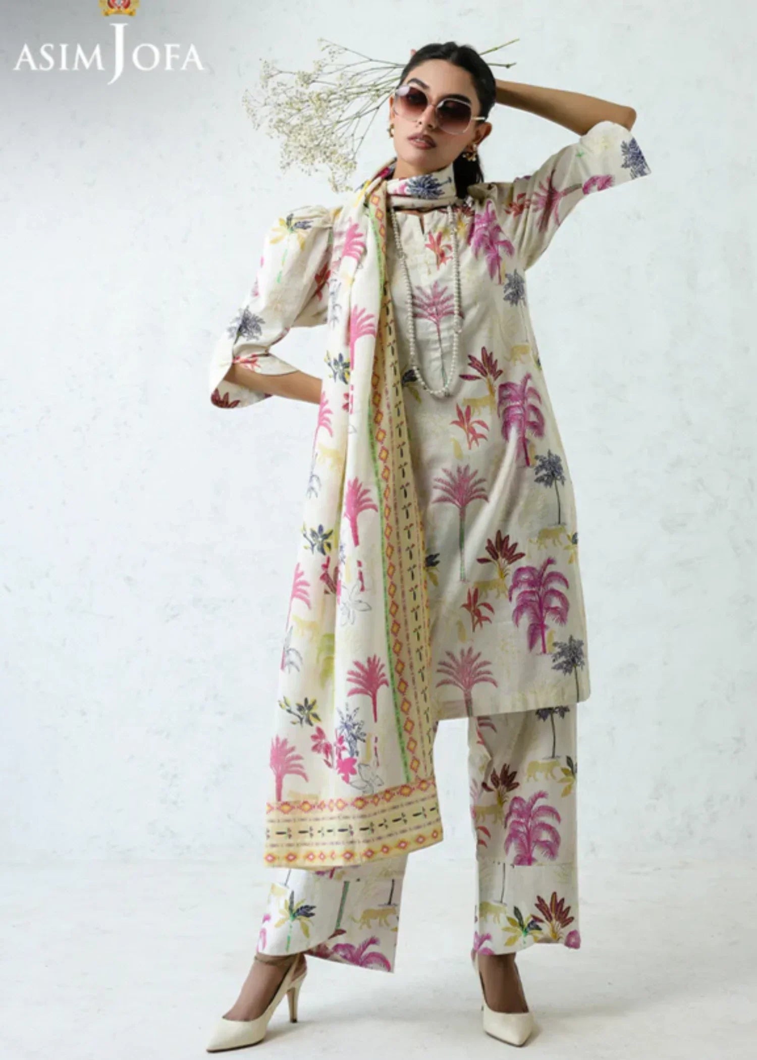 Asim Jofa AJPB 210 PRINTED CAMBRIC STITCHED Women 3pcs