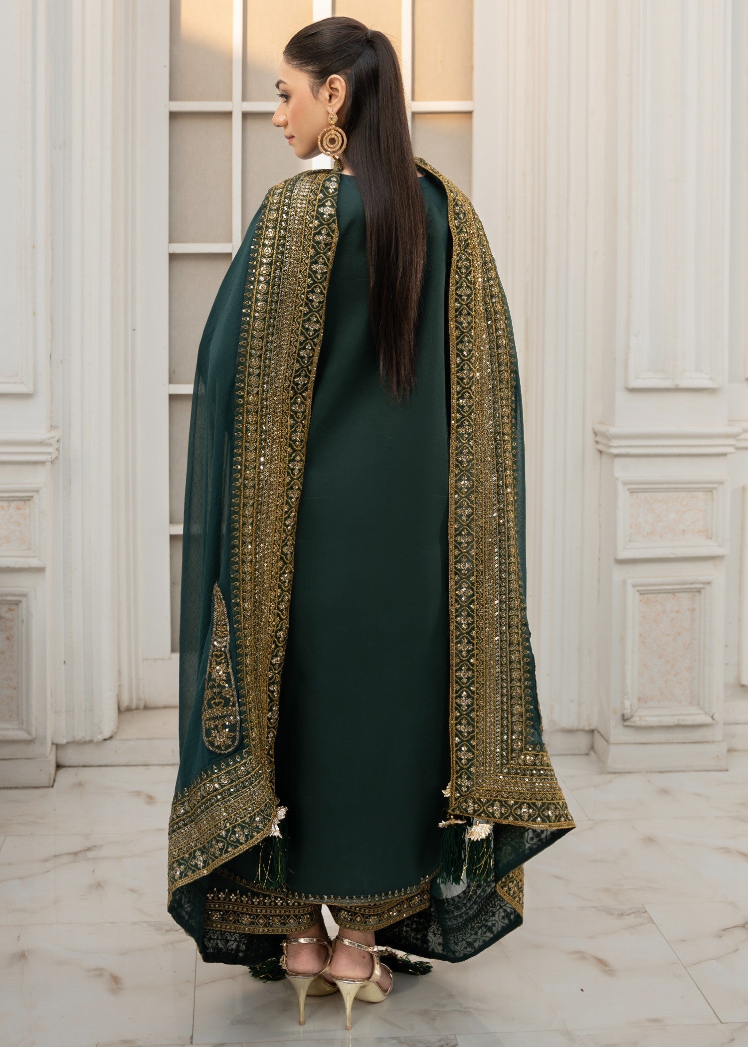 Maharani Official Green Mystique | Women 3pcs