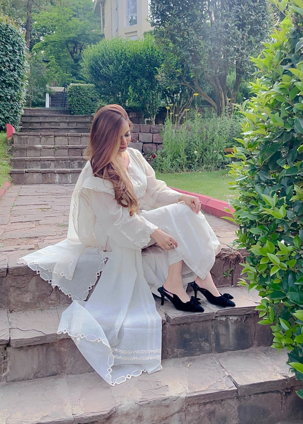 Rivaaj Fashion Front Open Style Off White RJF011 Women 3pcs