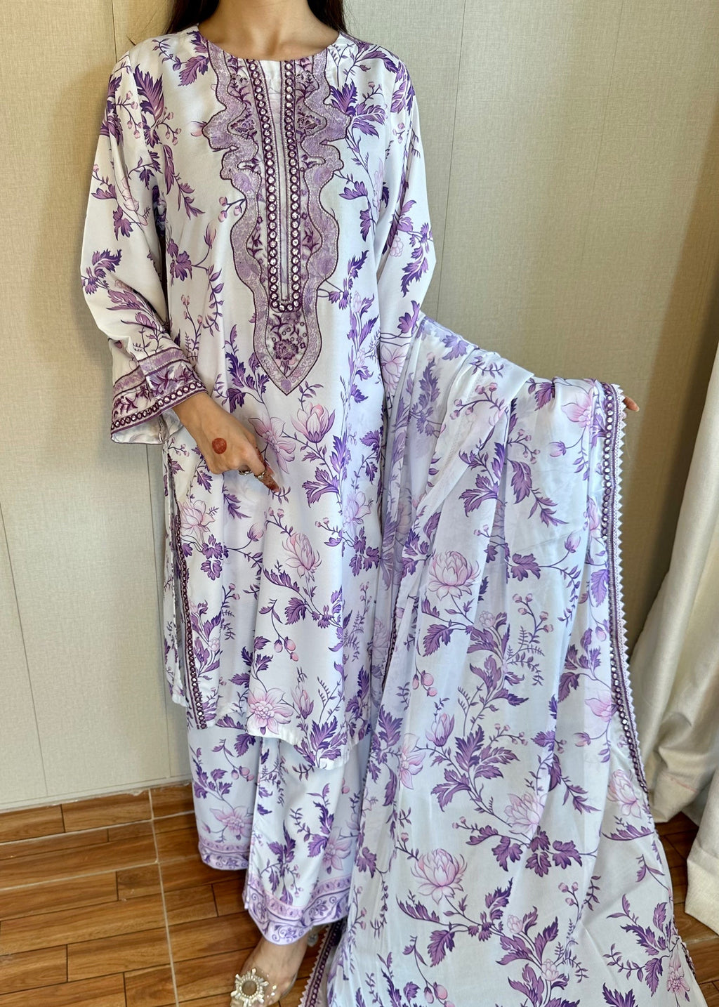 Suits By Sadia Aneela swiss lawn Women 3pcs