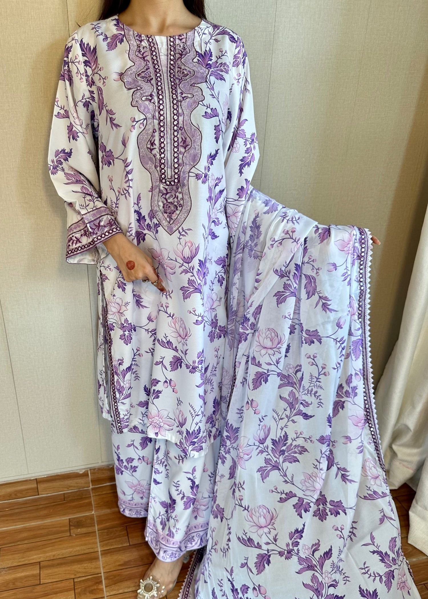 Suits By Sadia Aneela swiss lawn Women 3pcs