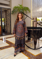 Libas Thread Khaadi Black Digital Women 2pcs